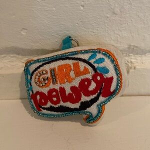 Colorful girl power keychain!